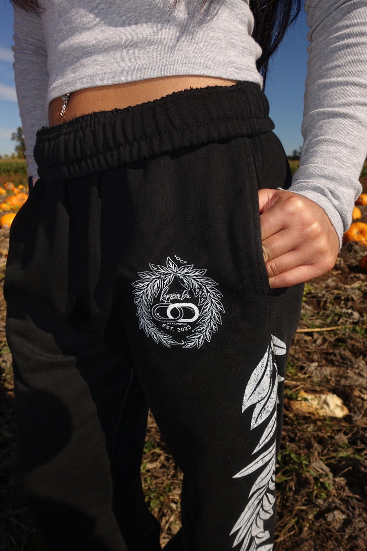 Maile Lei Acid Wash Sweat Pants