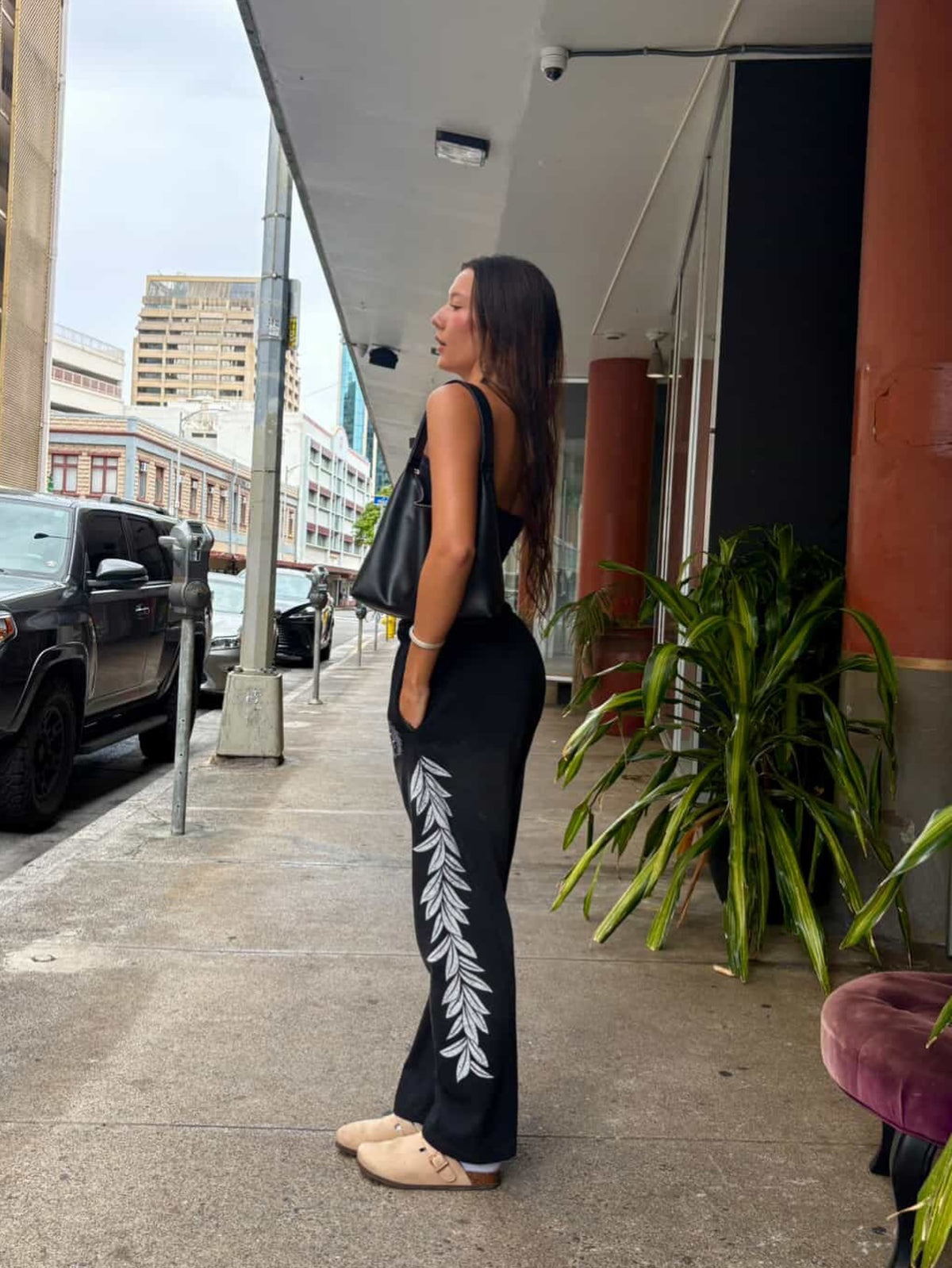 Maile Lei Acid Wash Sweat Pants